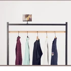 HK Clothing Shop Fitting Retail Clothing Store Display Single Rail Clothing Racks Garment Rack Display For Clothes