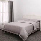 new design beautiful customize single/double/king/super king size grey bedspread