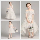 2020 summer flower wedding party children kids clothes girls' dresses