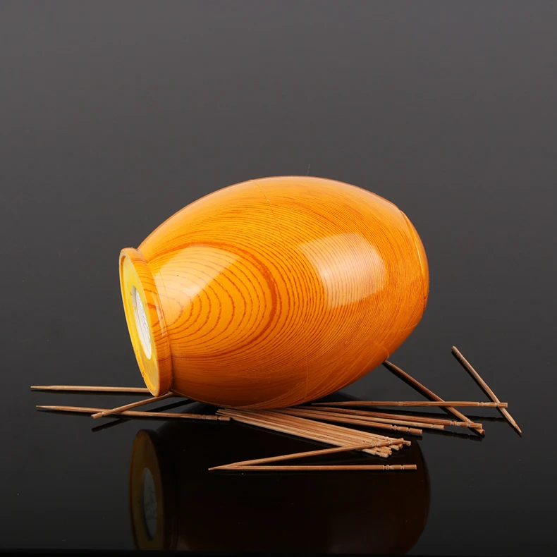 Hot Selling Creative Automatic Toothpick Holder Egg Plastic Toothpick Box Toothpick Can