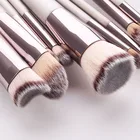 Brush Hot Selling Makeup Brush Set Champagne Glitter Wooden Handle 9 Pcs Eye Brush Make Up