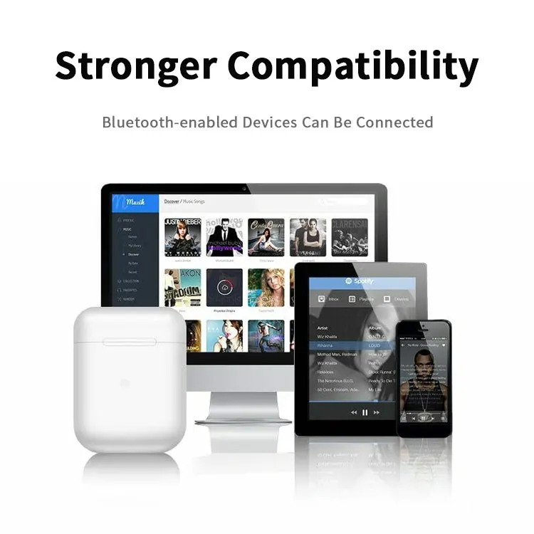 Mini Bluetooth Headphone ROHS True Wireless Earphones Headset Sports Wireless Running Phone Earphone Earbuds - ANKUX.COM