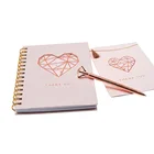 Paper Diary Spiral Custom Hardcover Pink Travel Journals