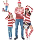Hot Selling Cosplay Costume party supplies Where is Wally Cosplay For Man