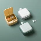 Metal Pill Box Metal Tablet Box Simple Style Travel Pocket Mini Pill Box Metal Pill Storage Cases
