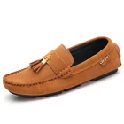 Popular comfortable genuine leather shoes leather casual shoes men's flat shoes