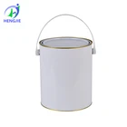 OEM ODM Custom 4000ml Round Tinplate Cans For Paint Packaging