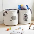 wholesale fabric oxford cloth collapsible clothes storage basket laundry bag