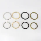 MeeTee H2-2 Metal Flat Snap Clip Making Bags Toys Jewelry Parts Accessories Key Chain O Ring Buckles