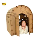 Educational Hot Sale Cardboard Star House Educational 3d Puzzle Diy Toy
