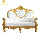 High quality modern loveseat throne chair luxury wedding royal bride and groom sofa chair