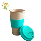 No plastic composition added natural material rice husk travel coffee mug cup