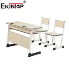 Ekintop Modern New Design school furniture student study desk with chair reading table for 2020