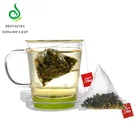 Wholesale Private label Custom Osmanthus Oolong tea Biodegradable Nylon pyramid tea bag