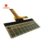 Custom i2c serial cog fpc display energy meter 14 segment lcd