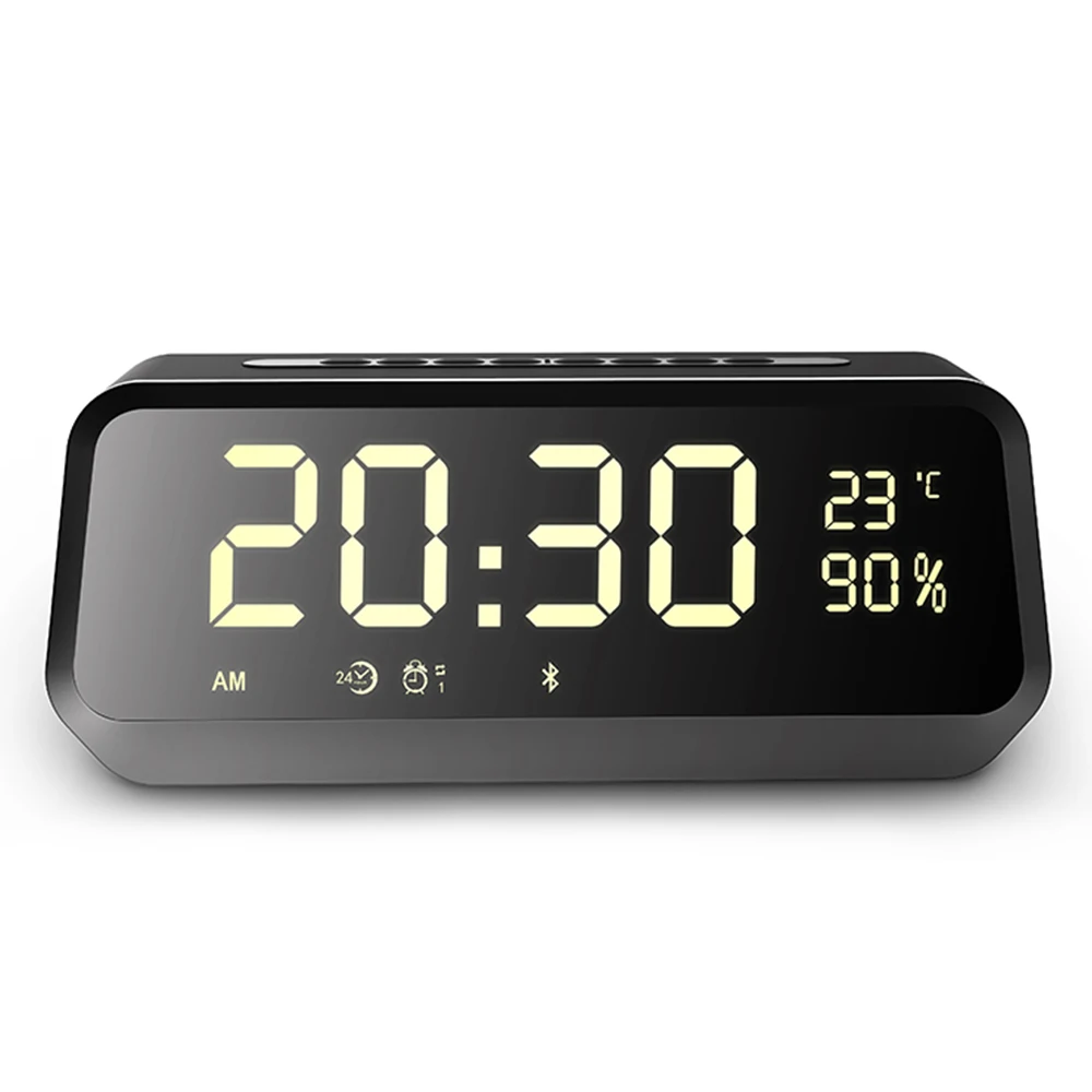 China Suppliers Support TF FM AUX Portable Wireless Wood Bluetooth Speaker With Dual Alarm Clock Home Bluetooth Loudspeaker - ANKUX.COM