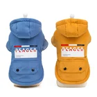 Custom Made Fashion Dog Outerwear Clothes Soft Feel Warmth Peace Pattern Dog Clothes Coat