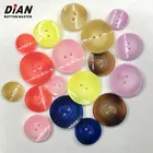 Fashion Design Colorful 2 Hole Women Lady Garment Resin Polyester Horn Button For Clothes