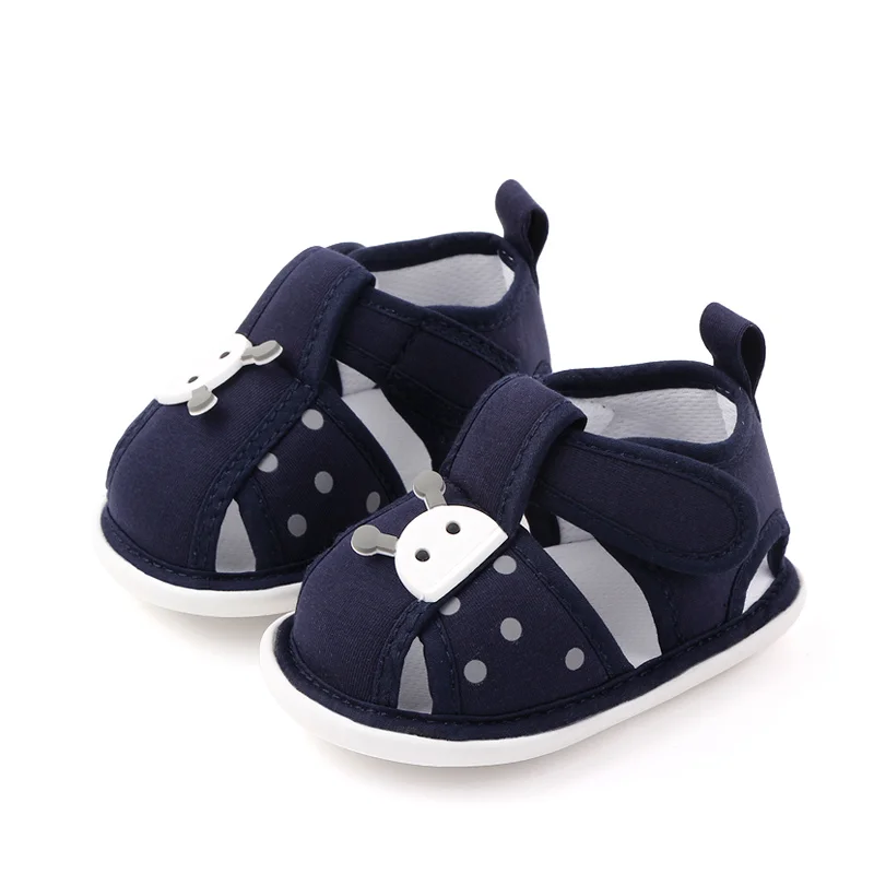 Cute Cartoon Design Baby Shoes Boy Girl Rubber Sole Walking Shoes Newborn Shoes supplier