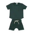 Design Boys Boys Outfits New Fashion Design Baby Clothing Sets 2 Pieces Solid Color Boys Outfit
