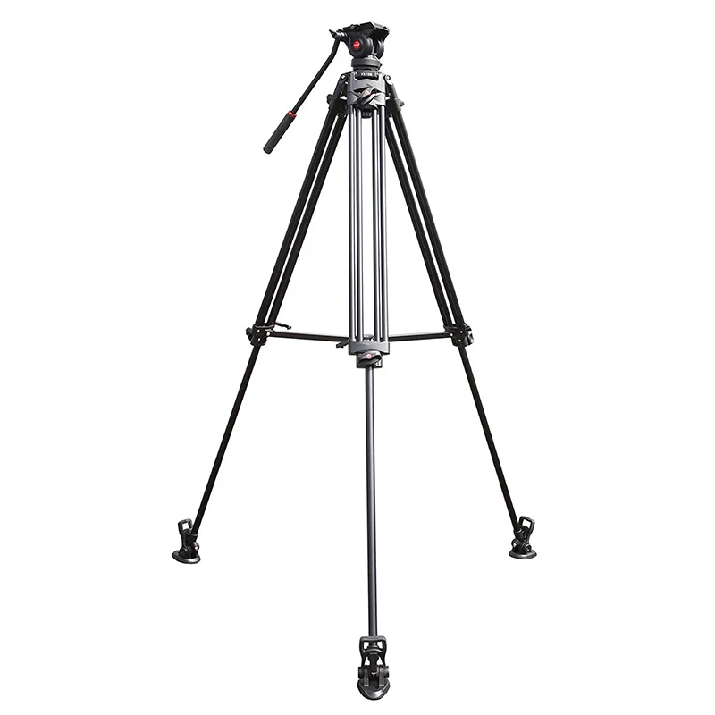 JingYing 1.88m aluminum telescoping flexible heavy duty professional ball head slider video camera tripod for camera