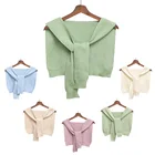 D1772 Hot Sale Kids Baby Girl Winter Warm knotted Wool Knitted Shawl Scarf