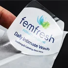 Make your own hologram plastic logo print transparent self adhesive fabric sticker label
