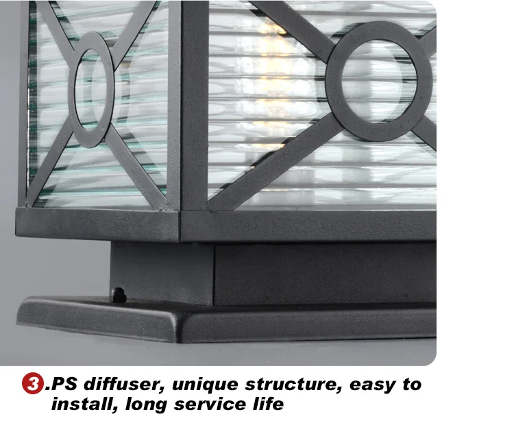 Landscape Lawn Garden Decorative Outdoor Waterproof High Power Pillar Lights