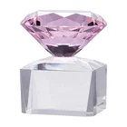 wholesale crystal block trophy top 3D diamond with different color crystal trophy and award for prizegifts