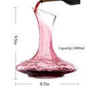 Lead-Free Hand Blown Crystal Glass Red Wine Carafe Wine Aerator with Wide Base Wine Decanter