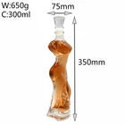 High quality women body shaped fancy glass wine bottle glass Vodka brandy rum liquor bottle