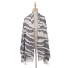 animal print shawl wraps fashion zebra pattern style soft Spring Autumn Winter scarf Hangzhou