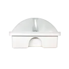 Battery Backup Led Exit 2D Bulkhead Pvc Dual Head Emergency Light