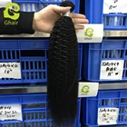 Most Popular Brazilian cuticle aligned raw virgin hair virgin kinky straight hair weave