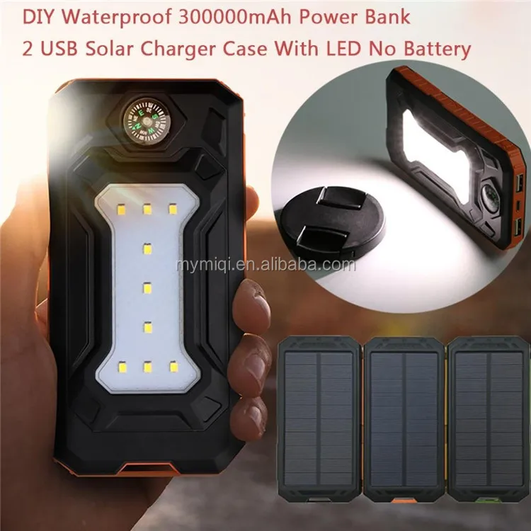 Dual usb charger solar charger power bank waterproof Charger for iPhone 11 for Samsung w20 - ANKUX.COM
