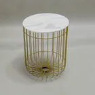 Furniture Modern Wood Iron Frame Base Round Coffee Table Furniture Coffee Table For Living Room