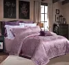 European Style Washable 100% cotton home textiles bedding article 4pcs bedsheets printed silk fabric bedding set luxury