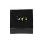 Luxury black empty rigid carton chocolate truffle packaging box for gift