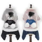 New Arrival Designers Puppy Clothes Bear Dog Coat Winter Fleece Coat Dog Outfit