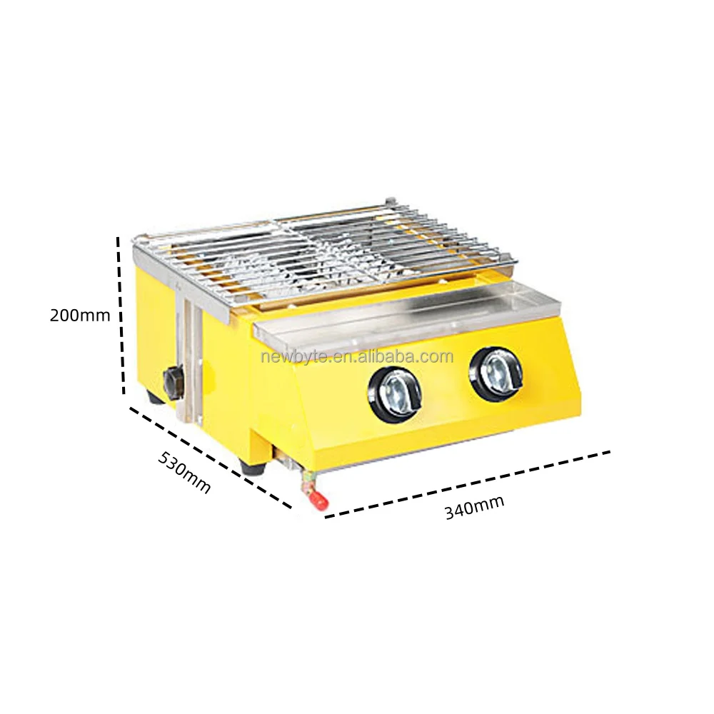 Outdoor Stall Roast Fish Shell Oyster Oven Smokeless Propane Gas