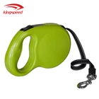 Luxury Pure Handmade Real Leather Covered 16ft Automatic Retracting Dog Leash No Tangle Safety Retractable Pet Lead