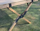 China OEM outdoor garden picnic dining table portable folding camping table foldable wooden bbq grill table