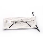 best logo design optics slim frameless metal rimless smart multifocal progressive reading glasses with case