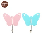 Acrylic plastic butterfly shape wall hook key holder