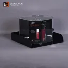 Custom Metal & Acrylic Rotatable Olay Spinner Counter Display Wuth Strong Magnets Fixed At Bottom
