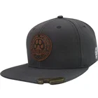 6-panel custom hot sale animal hat baseball cap with leather patch