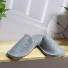Slipper Merino Wool Felt Slipper With Crepe Rubber Room Felt Slipper Anti-slip