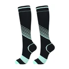 Unisex Compression Socks Knee High/Long Elastic Printed Polyester Nylon Hosiery