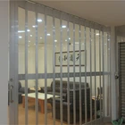 Outdoor Industrial Temporary Inward Opening Bathroom Pvc Transparent Door