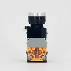 Button LA38 Waterproof Momentary Flat Locking Push Button Switch With 110V
